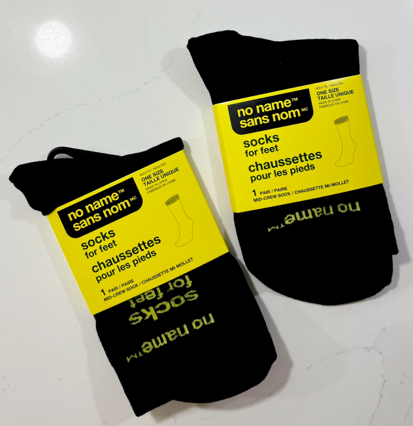 no name socks for feet VIRAL CANADA EXCLUSIVE, Adults, O/S