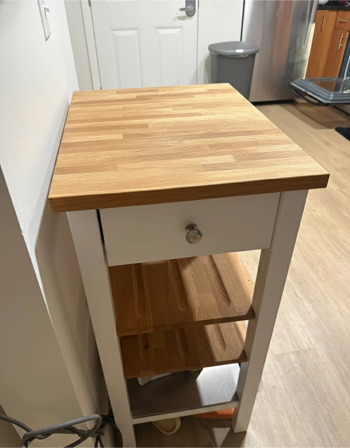 Kitchen Island with Built-in Wine Rack