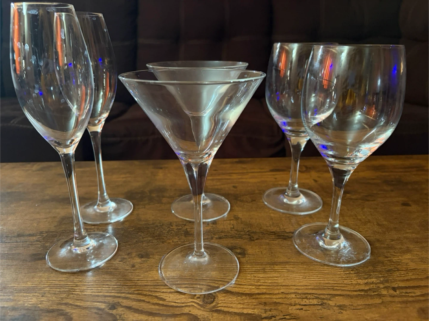 Mixed Set of Wine Glasses