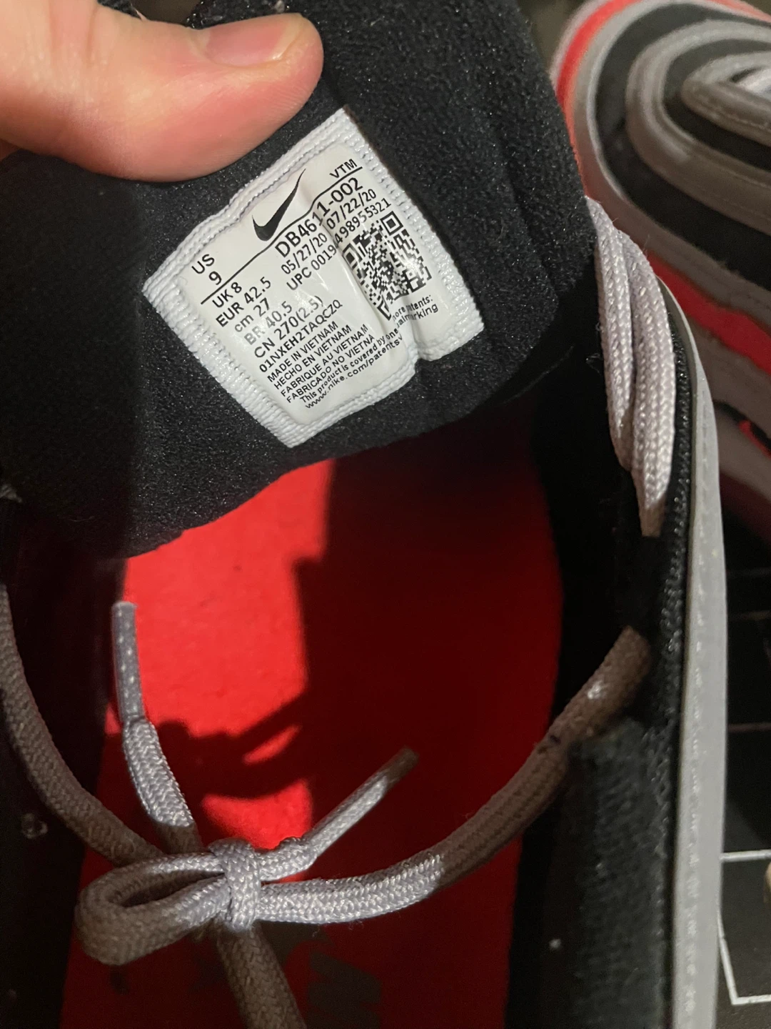 Nike Air Max 97 Grey/Red, Size 9 US - photo 4