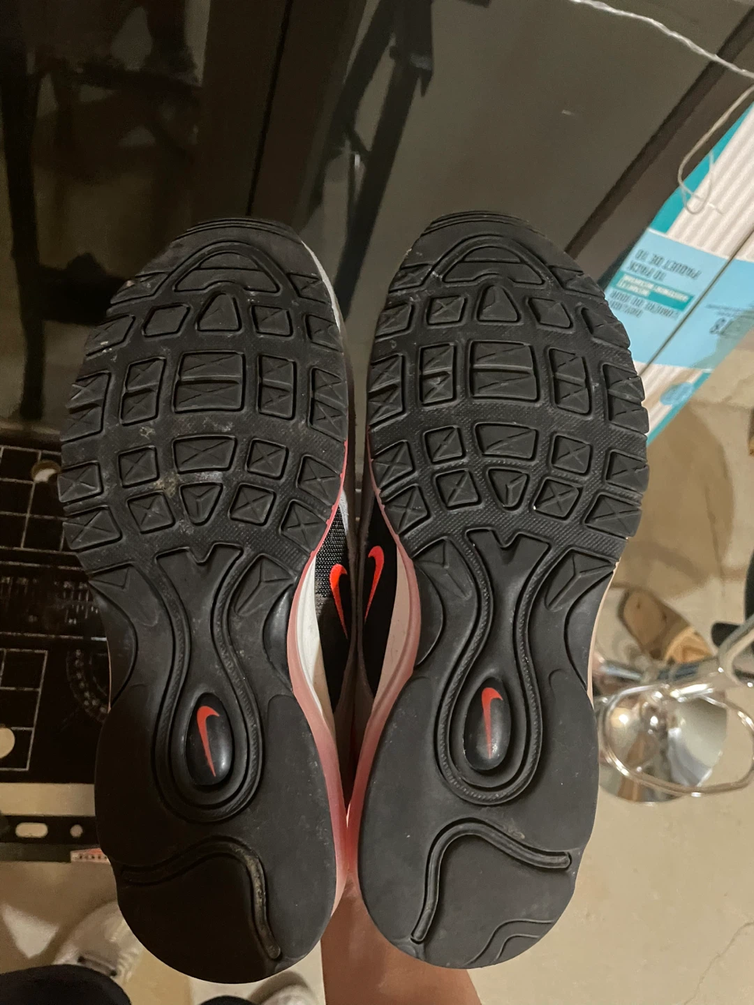 Nike Air Max 97 Grey/Red, Size 9 US - photo 3