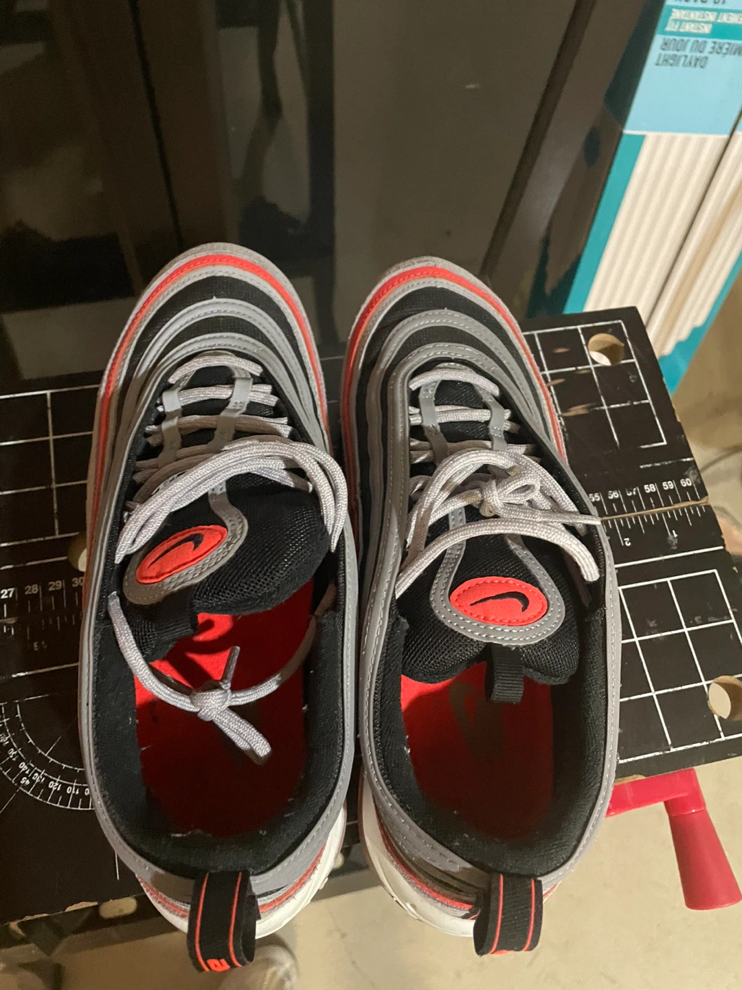 Nike Air Max 97 Grey/Red, Size 9 US - photo 2