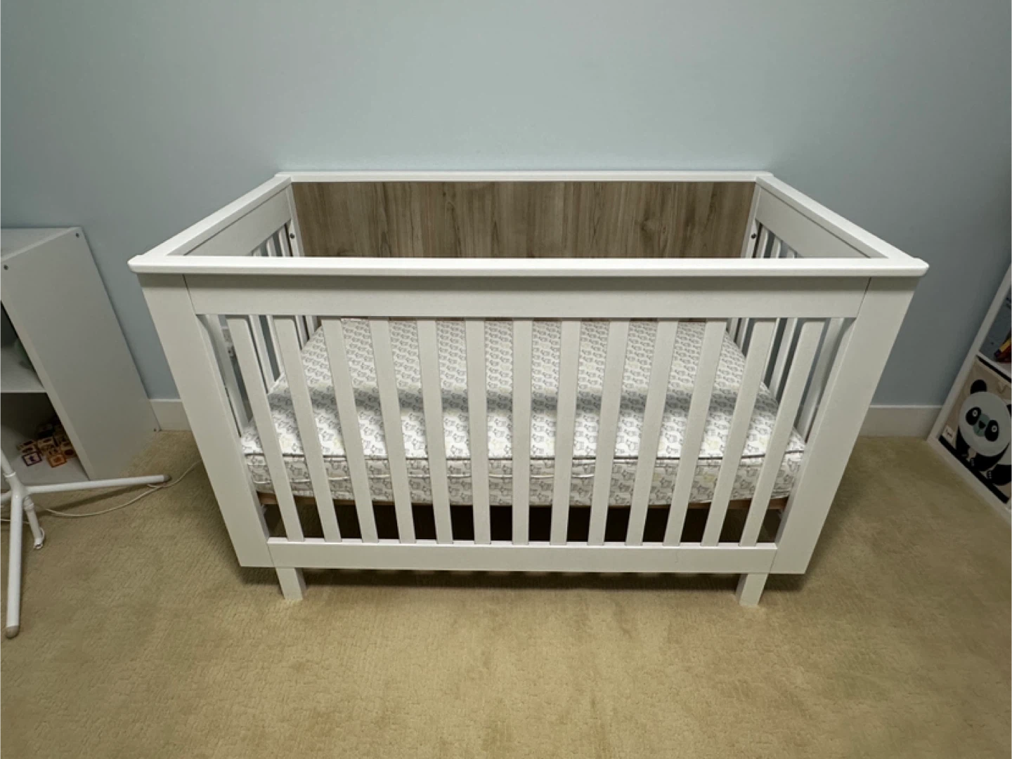 Convertible Crib - White + Toddler Bed Conversion Kit - photo 2