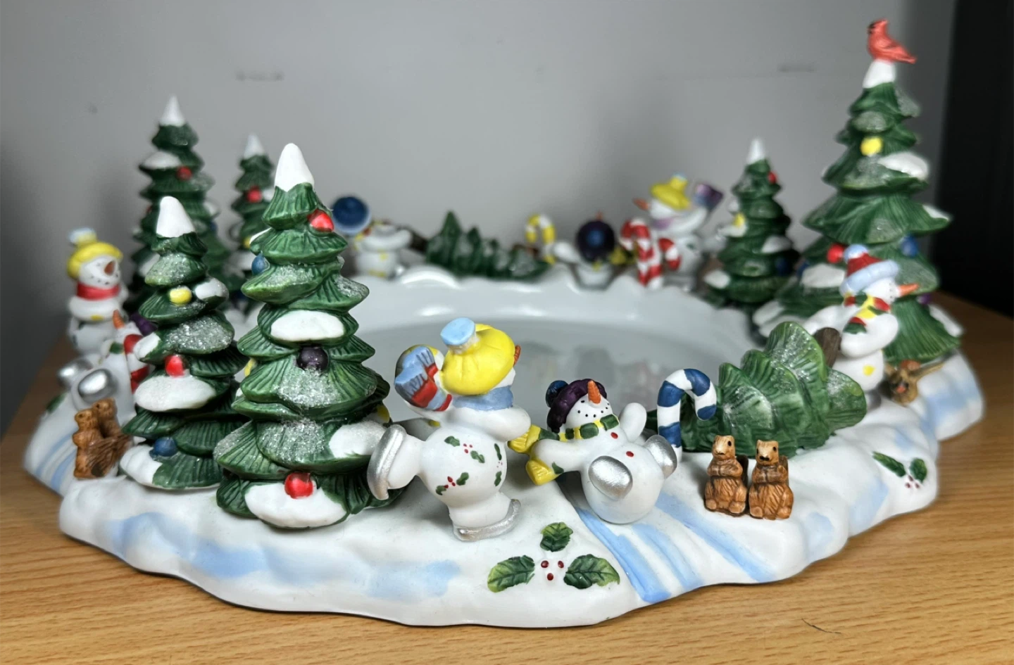 PartyLite Christmas Snowman 3-Wick Candle Holder - photo 3