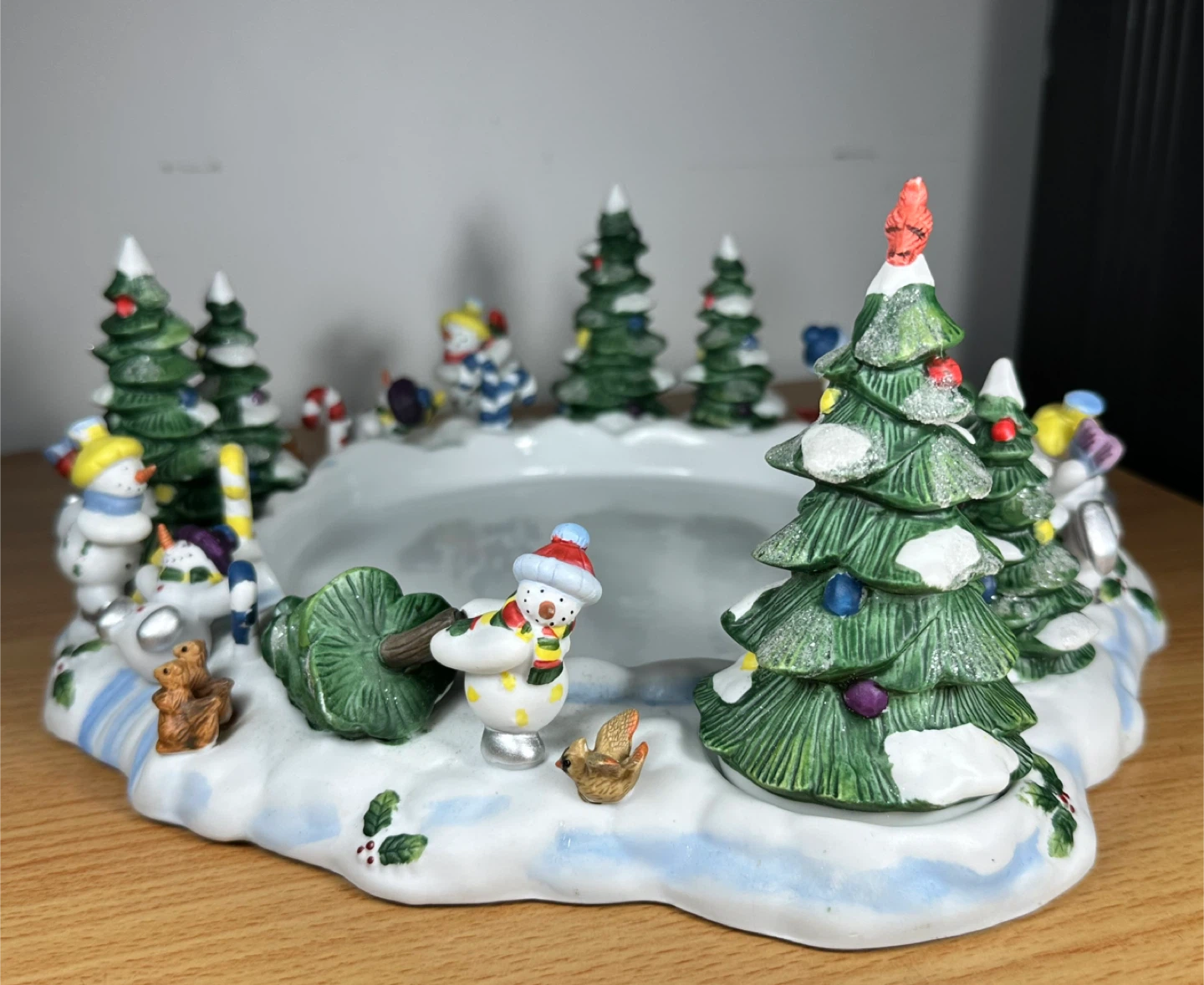 PartyLite Christmas Snowman 3-Wick Candle Holder - photo 2