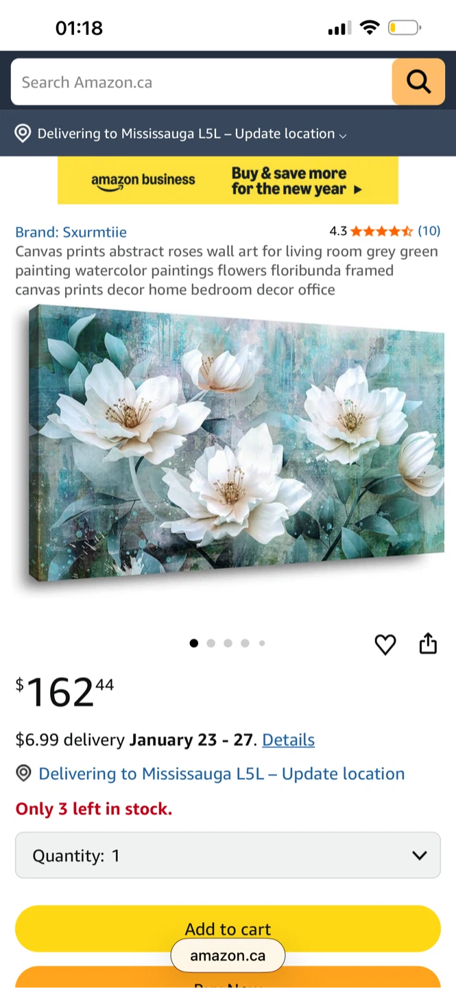 Canvas Print Floral Wall Art