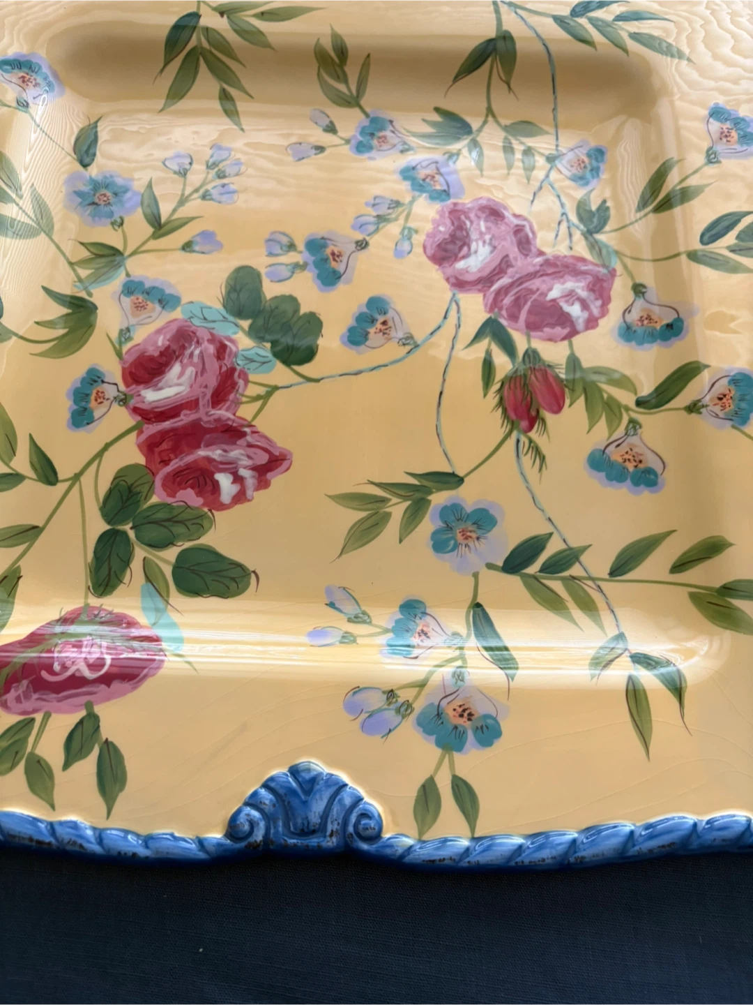 Raymond Waites Rose Garden Square Plate - photo 4