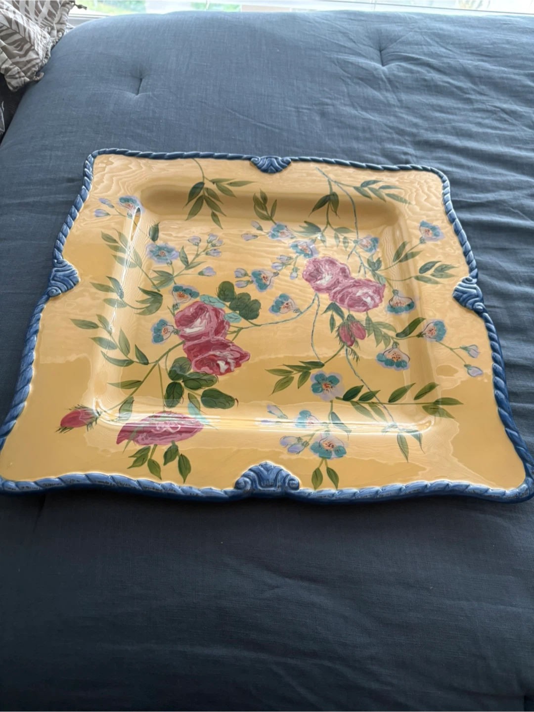 Raymond Waites Rose Garden Square Plate