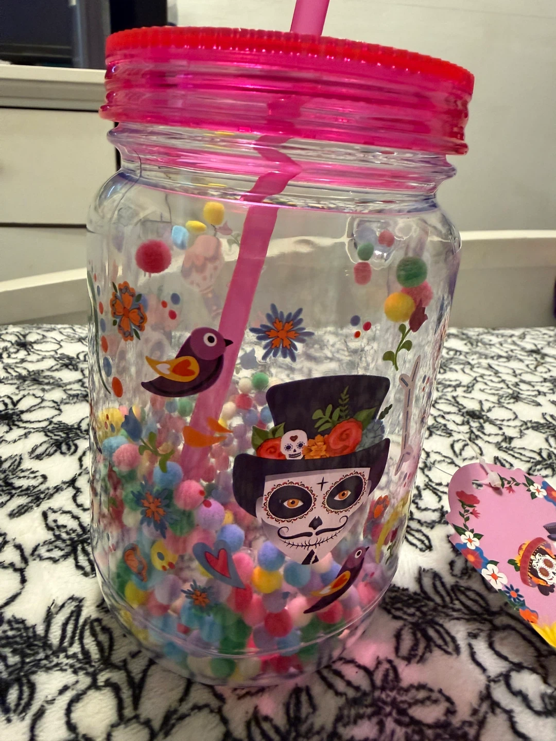 Plastic Mason Jar with Straw 18oz - photo 2