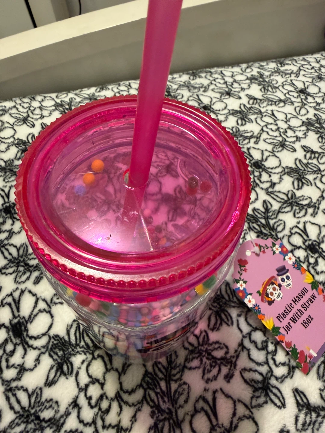 Plastic Mason Jar with Straw 18oz - photo 3