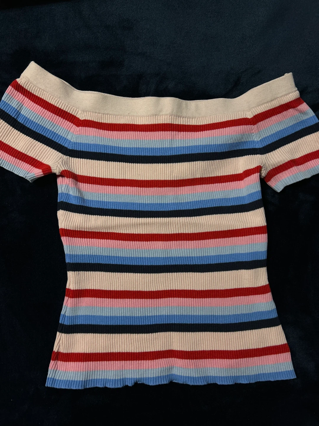 Tommy Hilfiger Denim Striped Top - Size S
