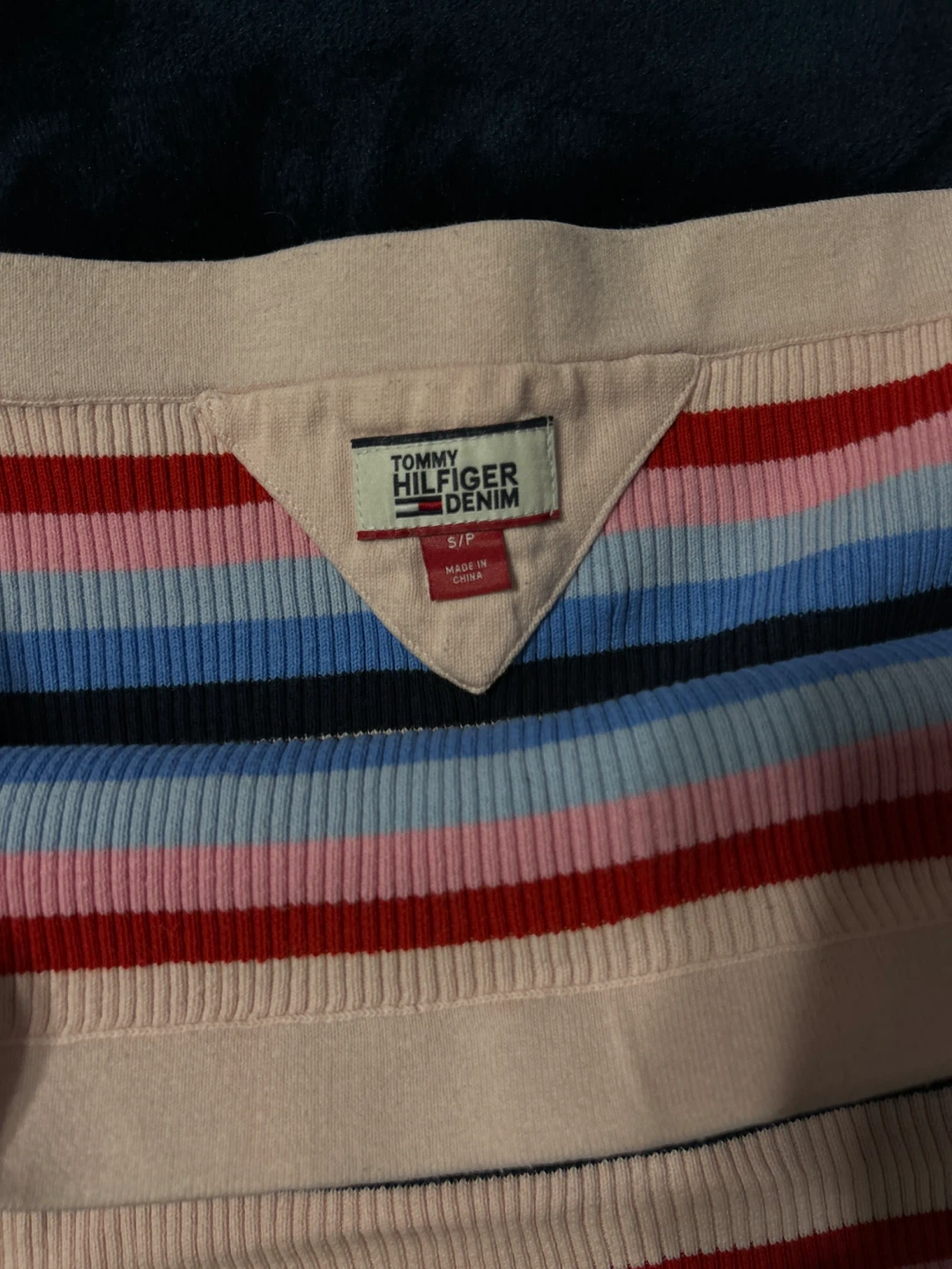 Tommy Hilfiger Denim Striped Top - Size S - photo 3