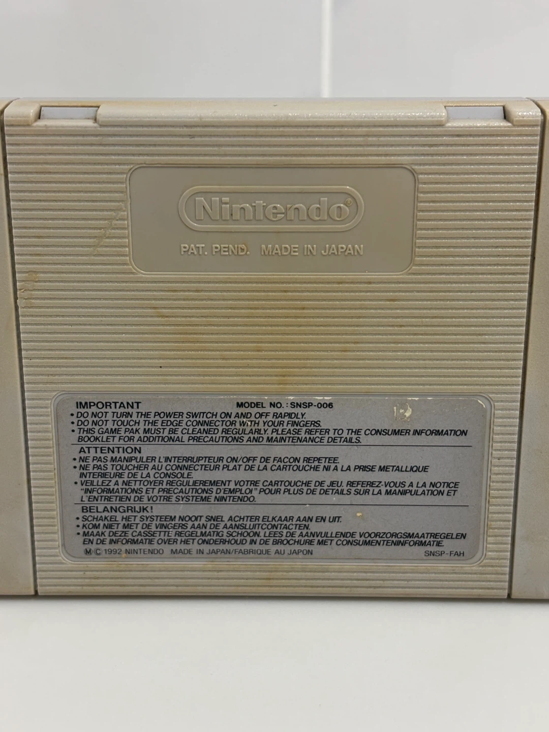 Street Fighter II Super Nintendo Game Cartridge 🥕 - photo 3