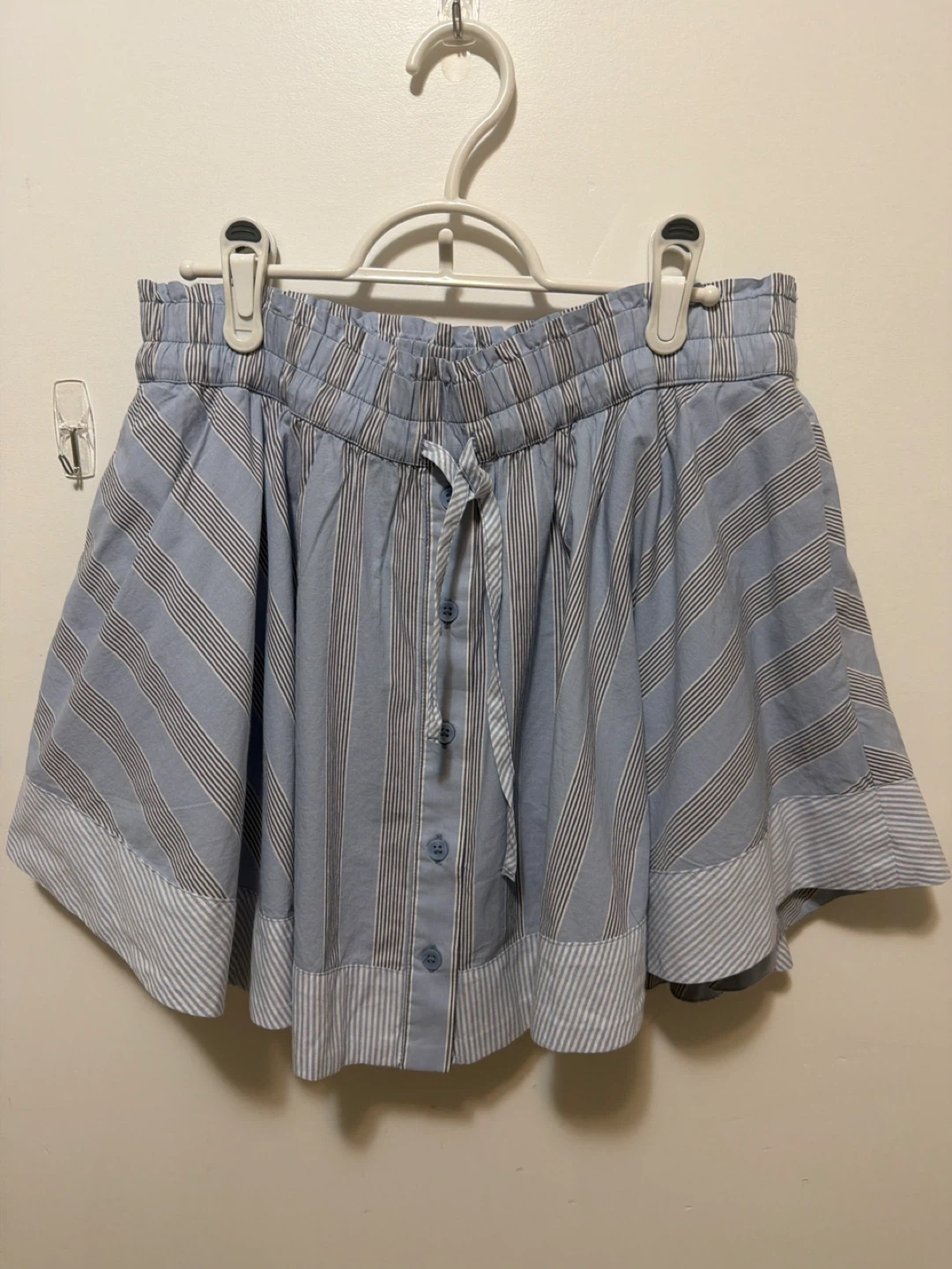 Aerie Skort - Blue Striped, Size M