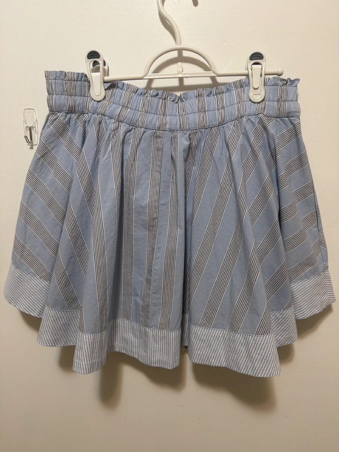 Aerie Skort - Blue Striped, Size M - photo 2
