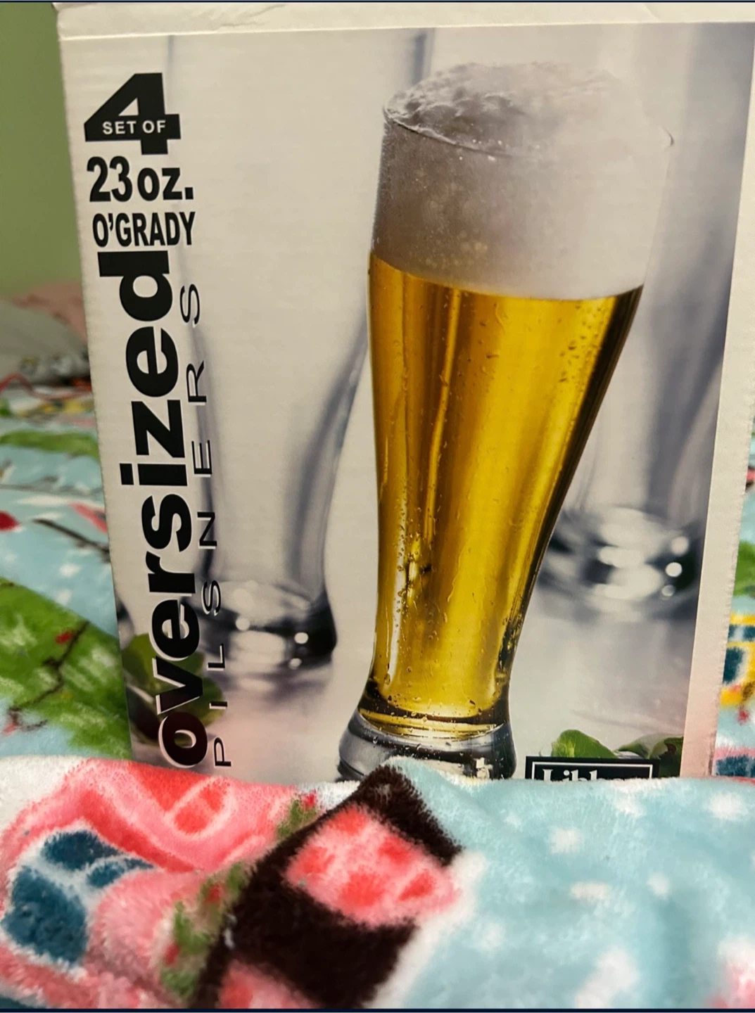 Set of 4 Oversized Pilsner Glass