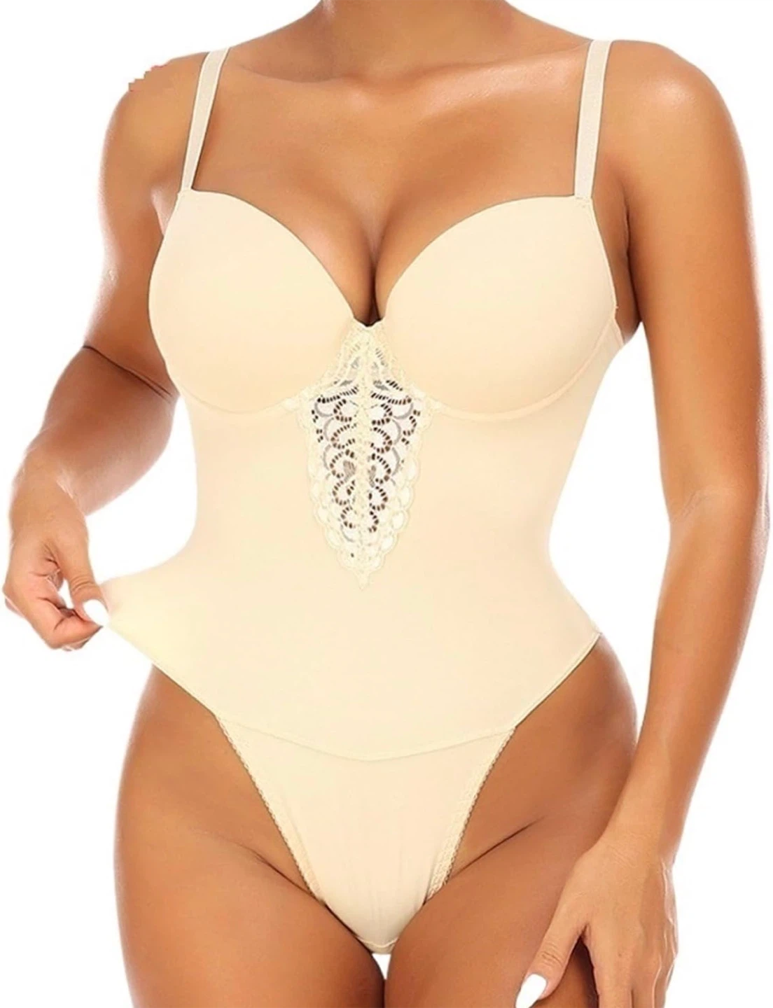 NEW! Tummy Control Thong Seamless Sculpting Bodysuit Shapewear