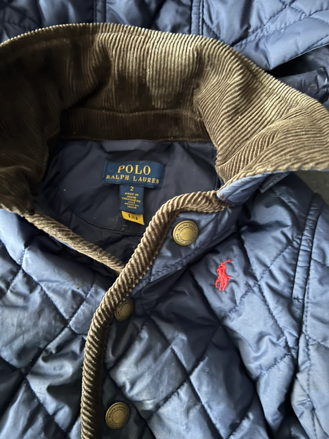 Polo Ralph Lauren Quilted Jacket - Size 2