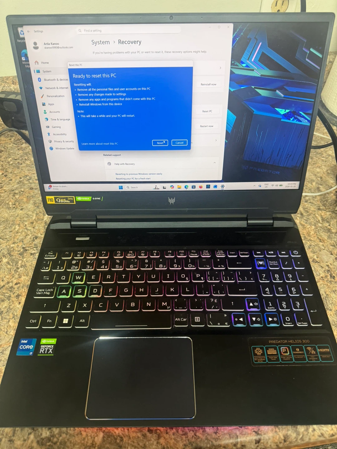 Acer Predator Helios 300 Gaming Laptop