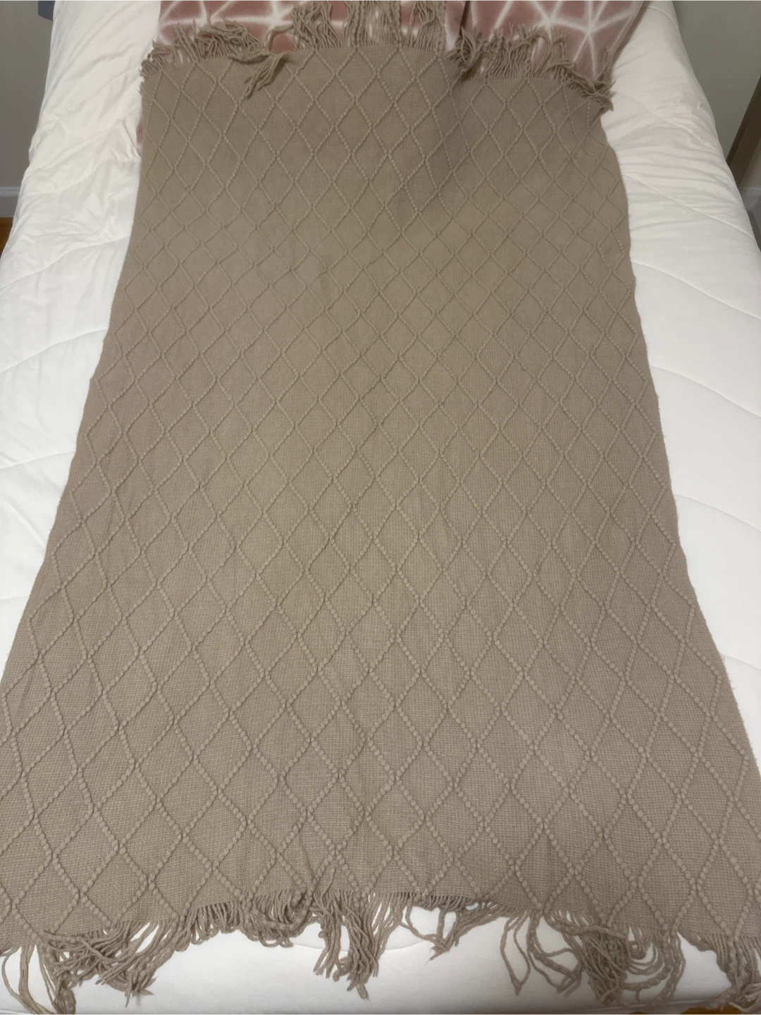 Cozy Beige Throw Blanket - photo 2
