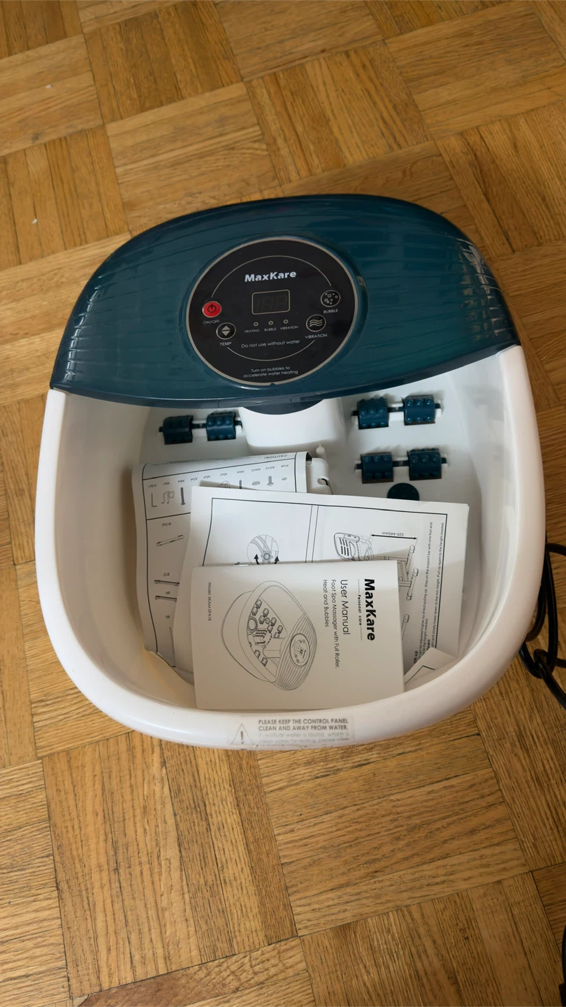 MaxKare Foot Spa Massager with Heat & Bubbles - photo 3