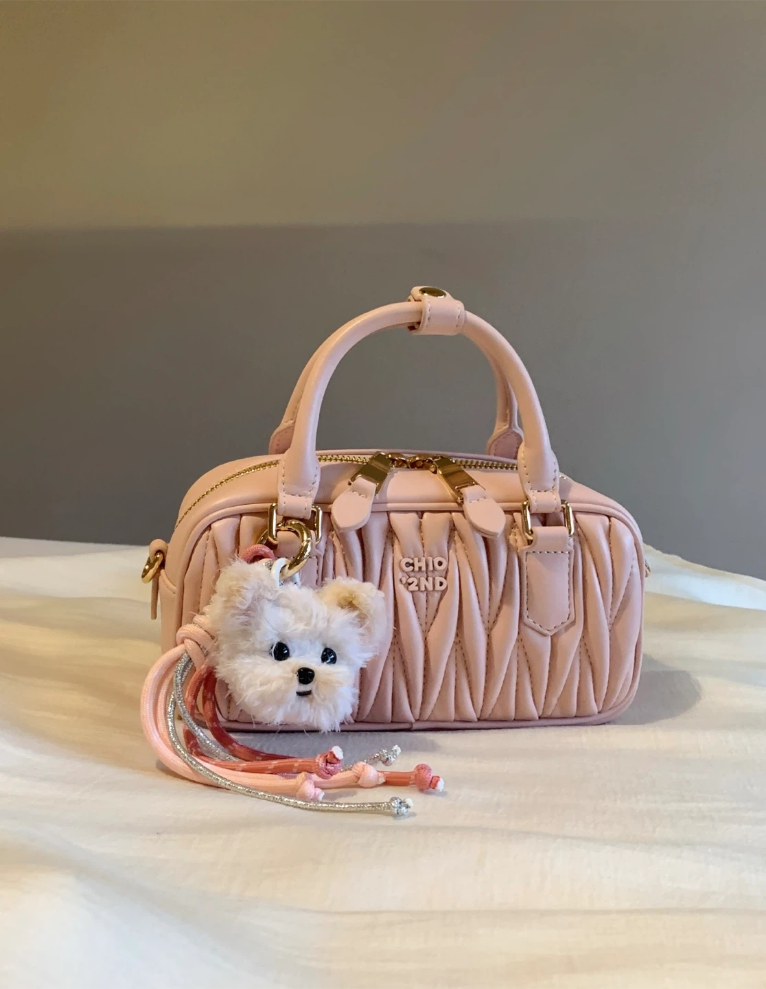 Super Cute Sakura Pink Mini Boston Bag - New