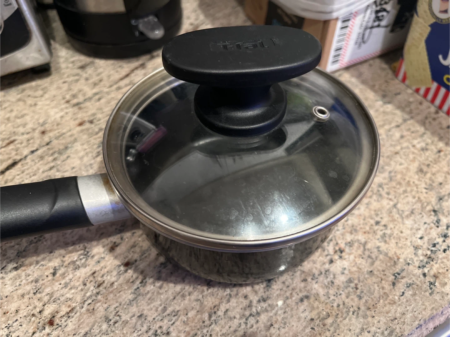 T-fal Black Sauce Pot with Lid