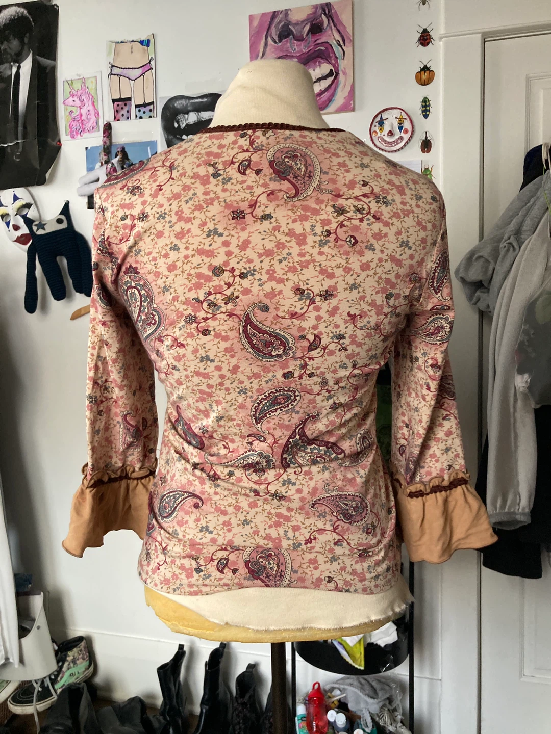 Floral Paisley Print Top - Size Medium - photo 2