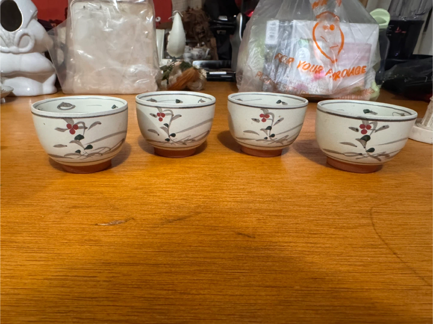 Valentine Sale! Vintage Tea Set with Teapot & Cups 🥕 - photo 2