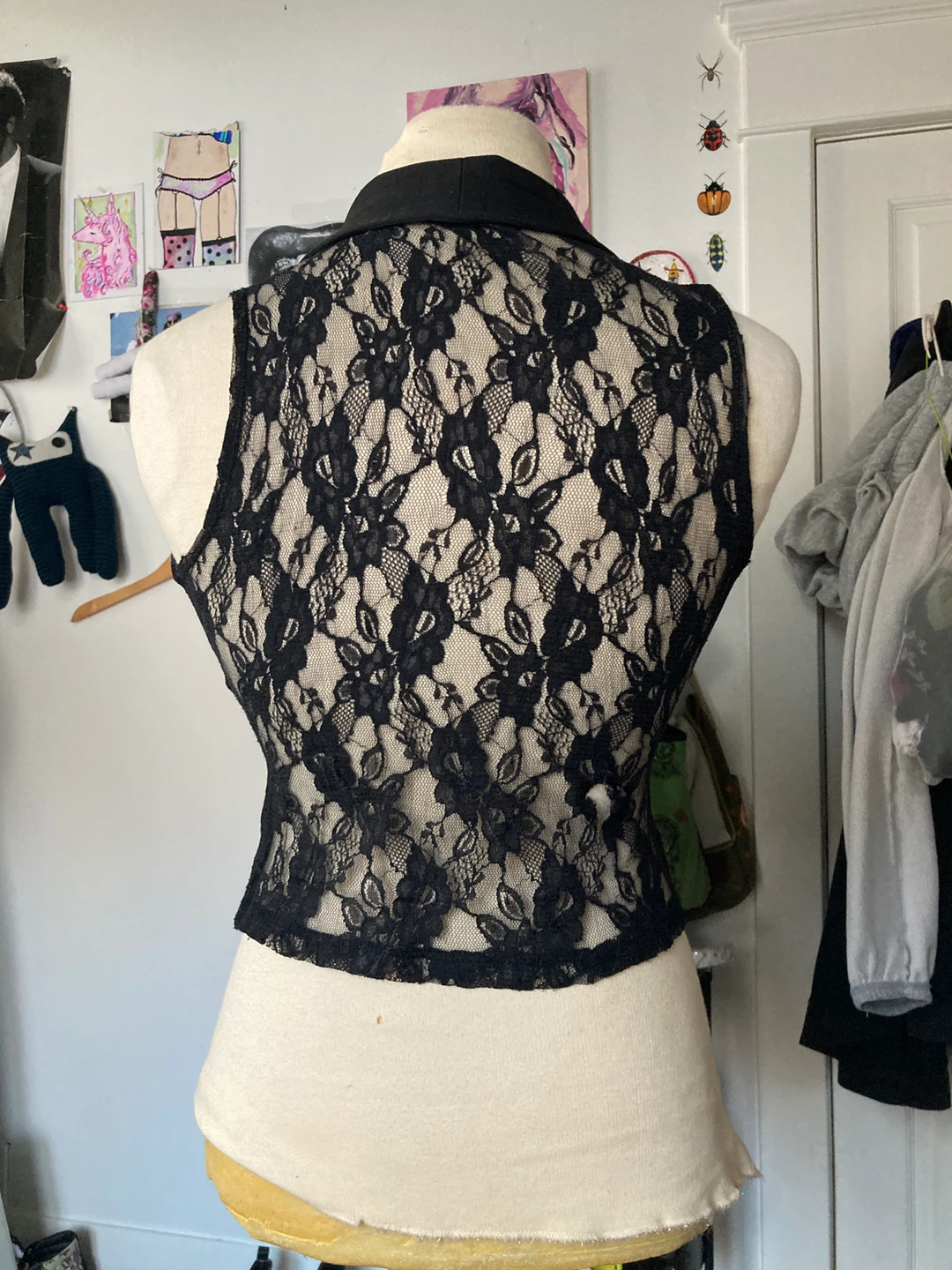 Black Lace vest