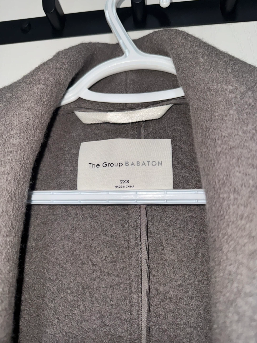 Aritzia Babaton 2XS Grey Wool Coat