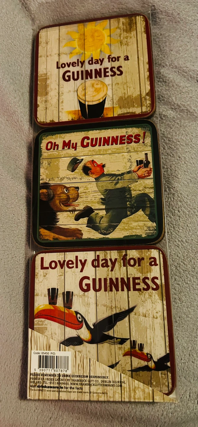 Guinness Cork Backed Coasters - Set of 6