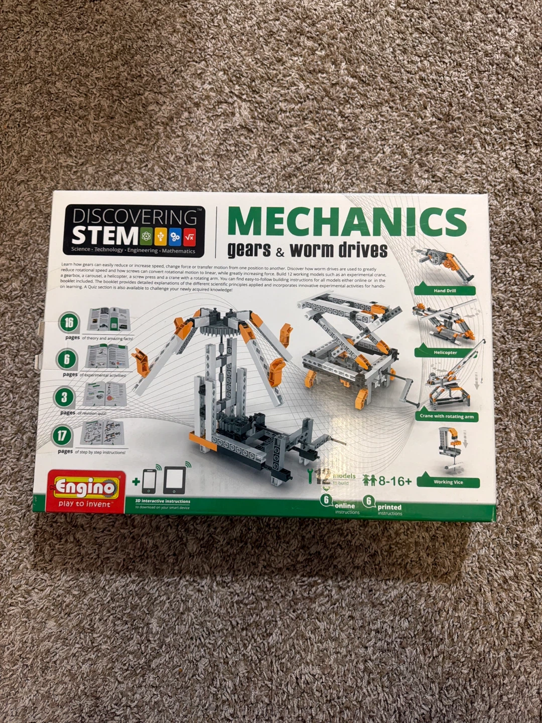 Engino Mechanics Gears & Worm Drives STEM Kit