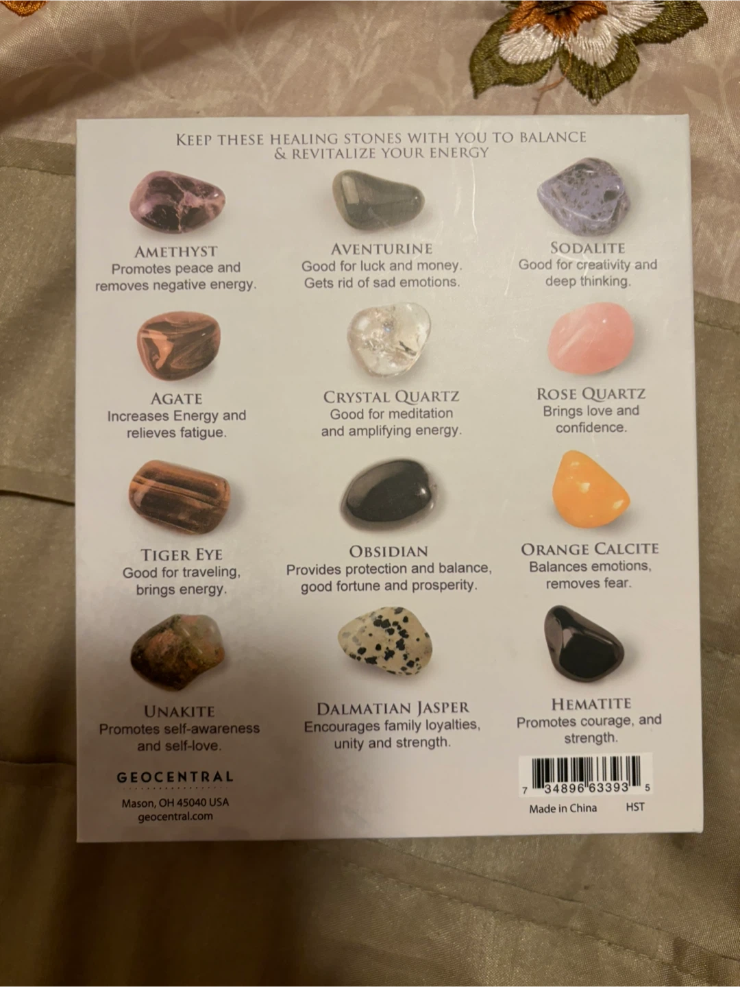 GeoCentral Healing Stones Set unopened - photo 2