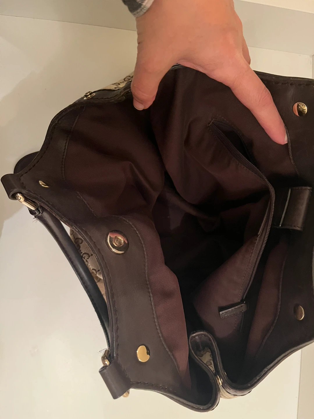 Gucci Brown GG Canvas Tote Bag - photo 5