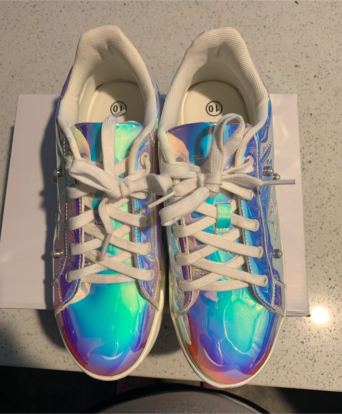 Iridescent Star Sneakers - Size 10 - photo 3