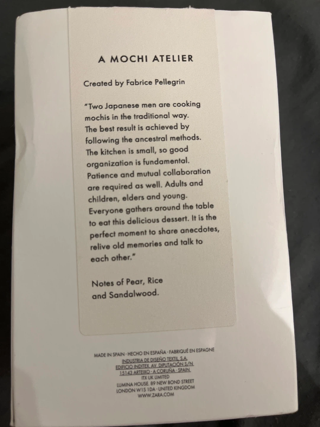 Zara 100ml Mochi Atelier in Tokyo - Perfume - photo 2