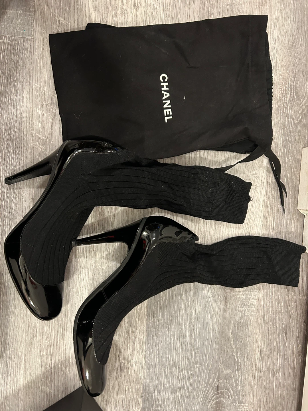 Chanel Black Heels Size 41