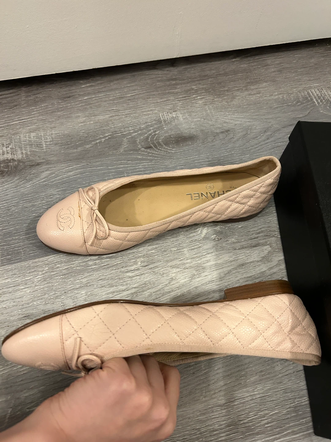 Chanel Pink Quilted Ballet Flats Size 41 - photo 3