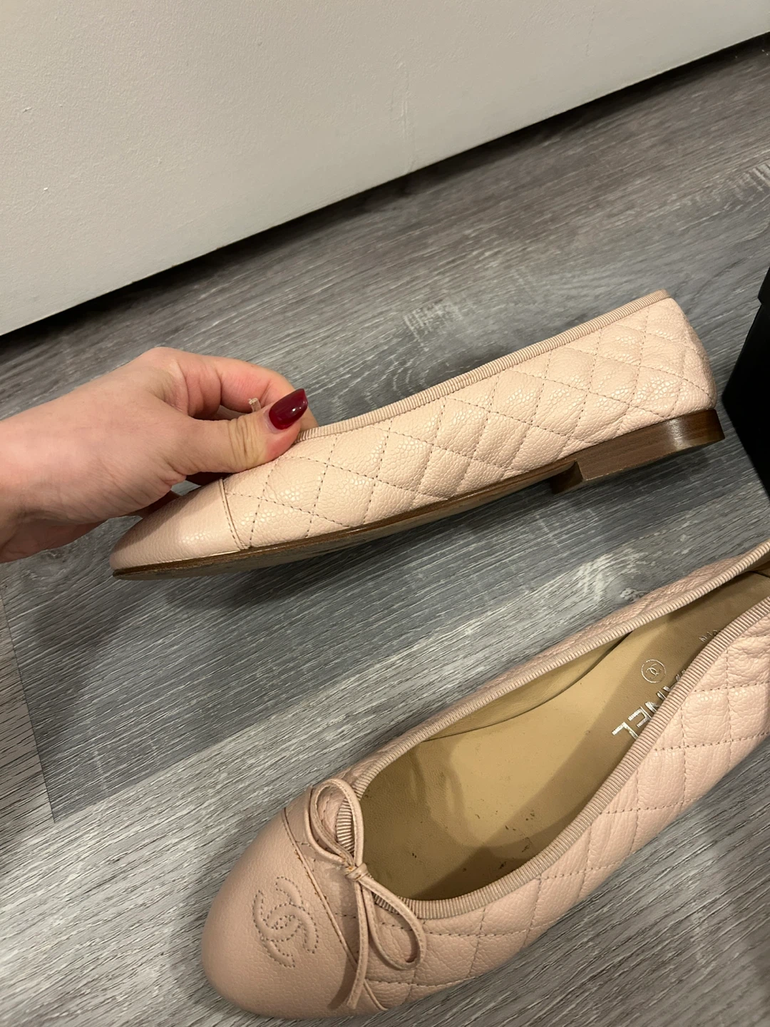 Chanel Pink Quilted Ballet Flats Size 41 - photo 2