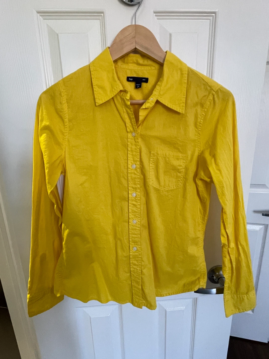 Gap Yellow Button-Up Shirt - Size S