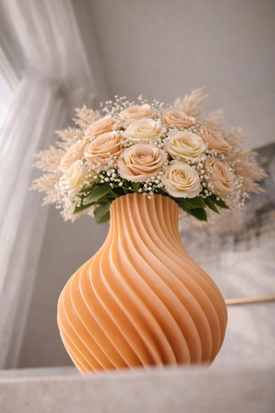 3D Printed Modern Vase, Home Decor, Minimal Decorative Vase - photo 2