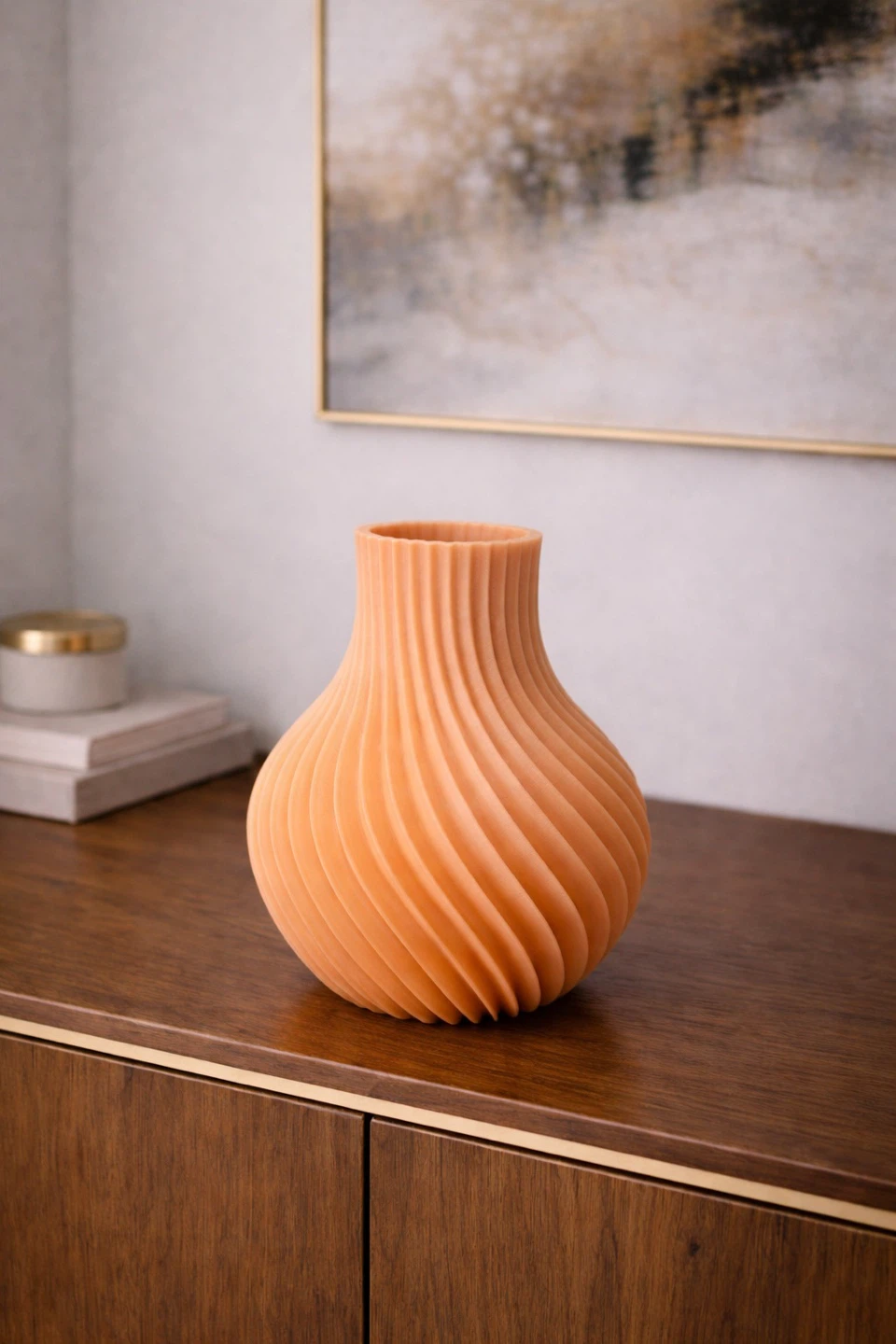 3D Printed Modern Vase, Home Decor, Minimal Decorative Vase - photo 3
