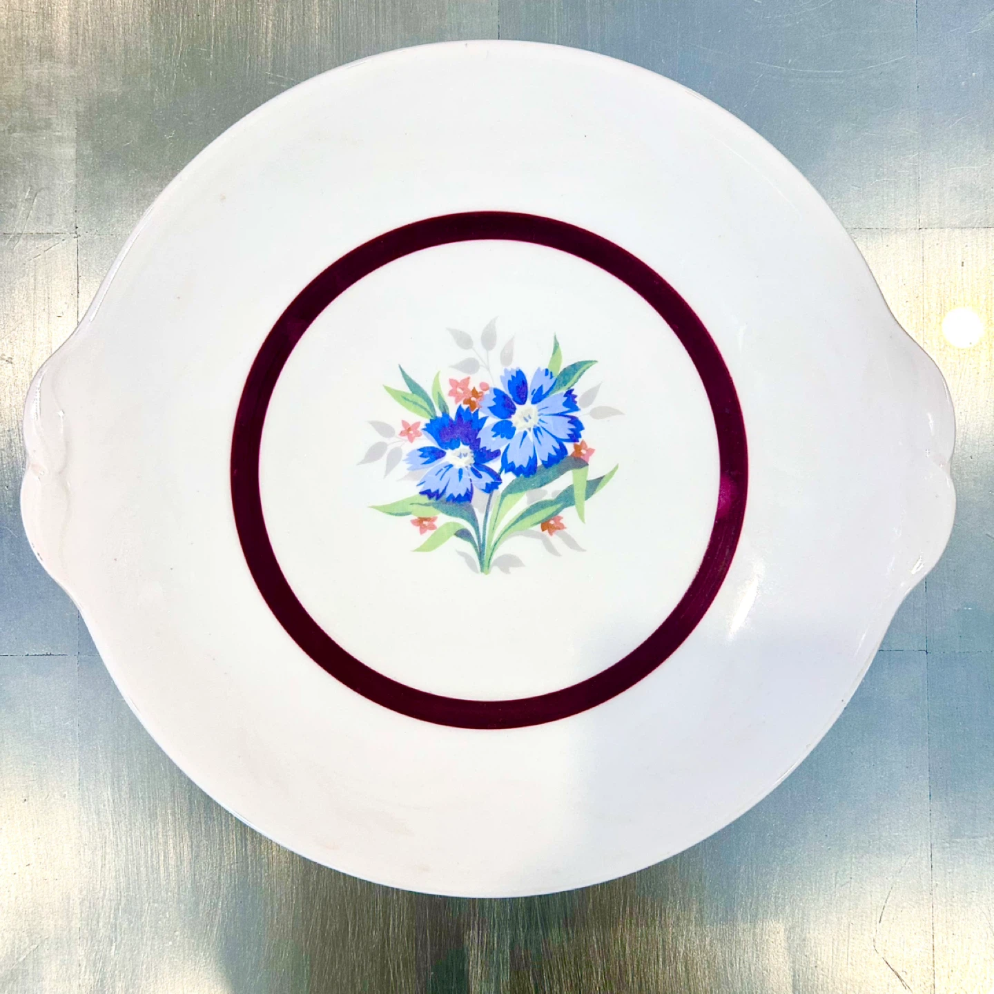 Johnson Brothers “Pareek” Handled Sandwich Plate, c.1930 - photo 5