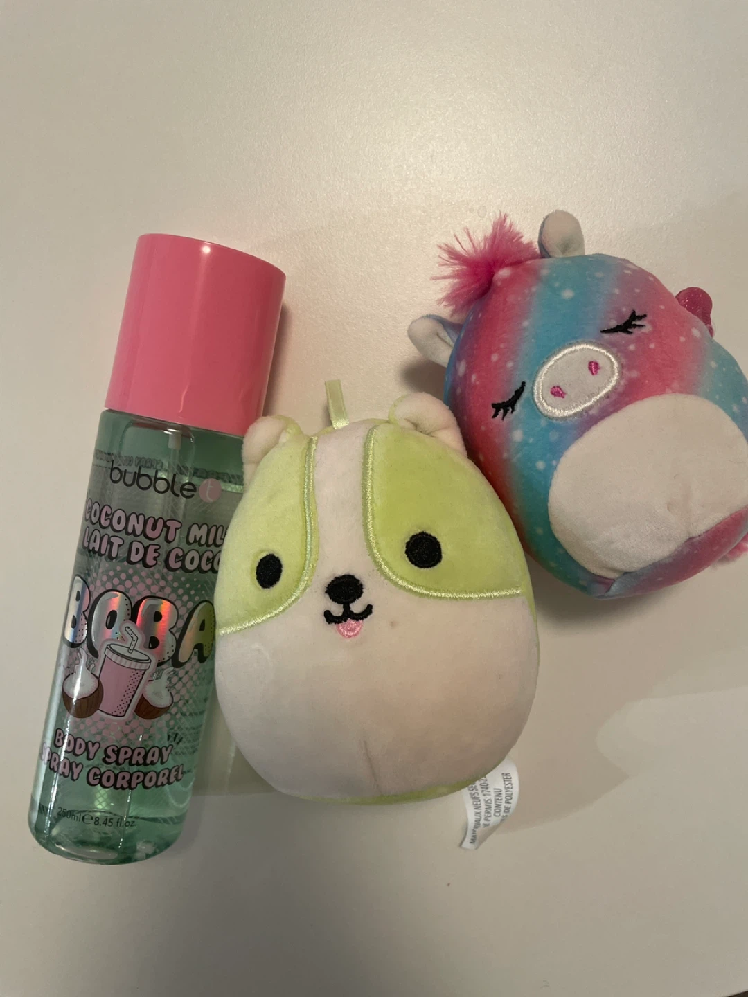 Bubble T Coconut Milk Boba Body Spray & Squishmallows