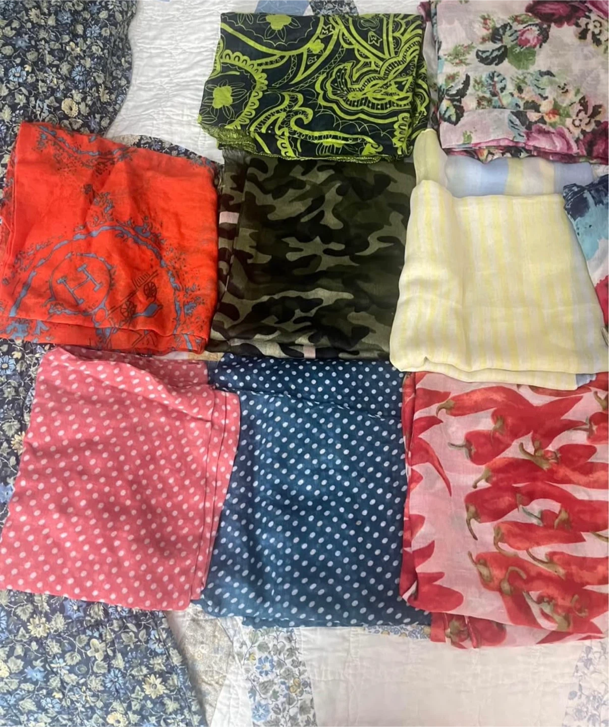 Assorted Scarves - Various Colours and Patterns - photo 3