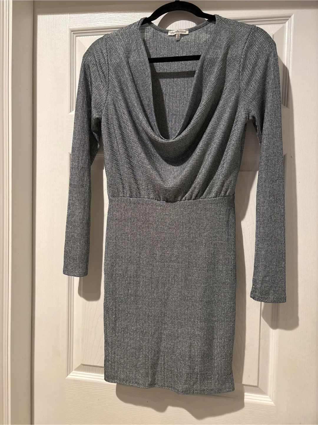 Charlotte Russe Grey Mini Dress - Size S