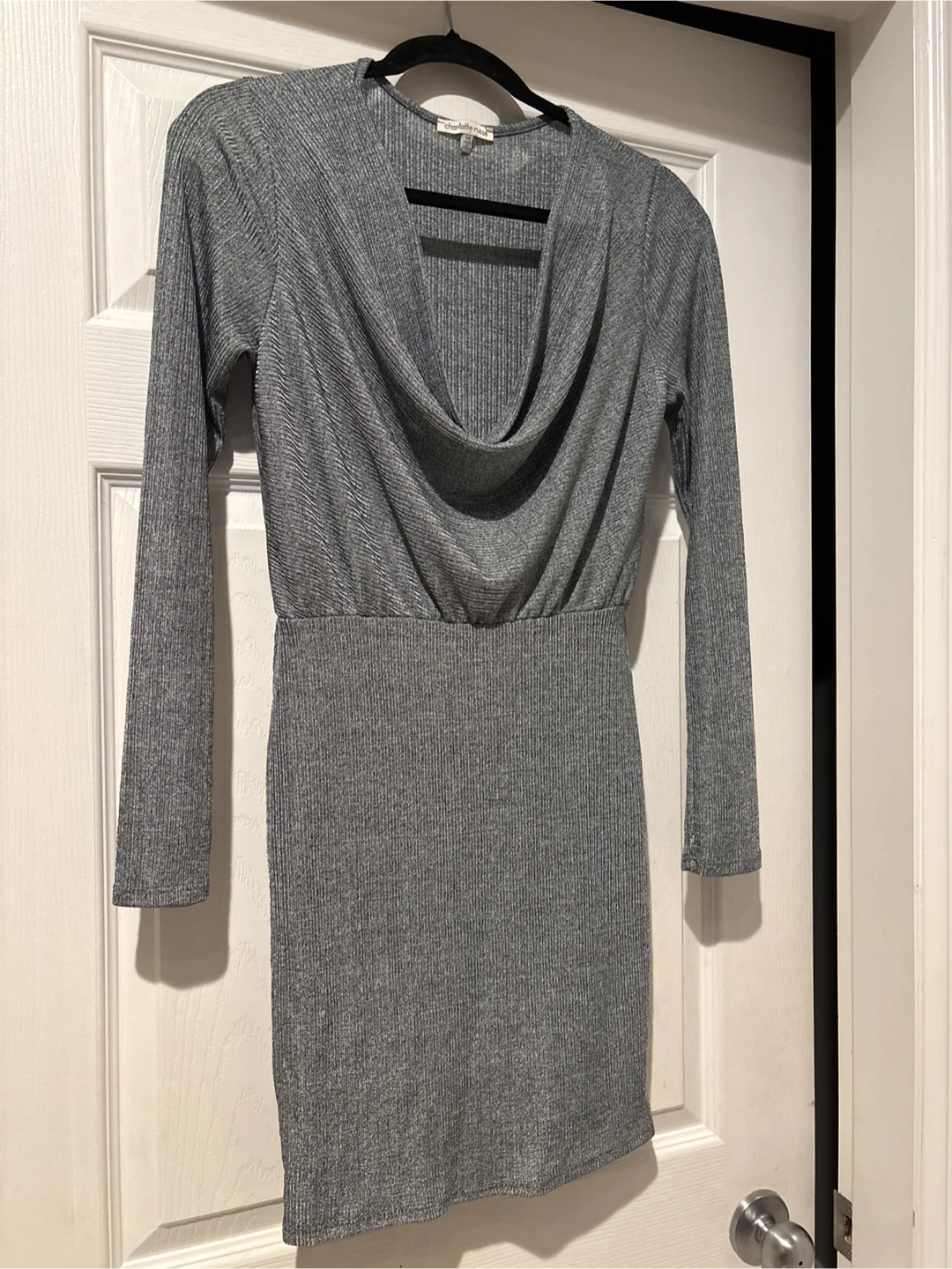 Charlotte Russe Grey Mini Dress - Size S - photo 5