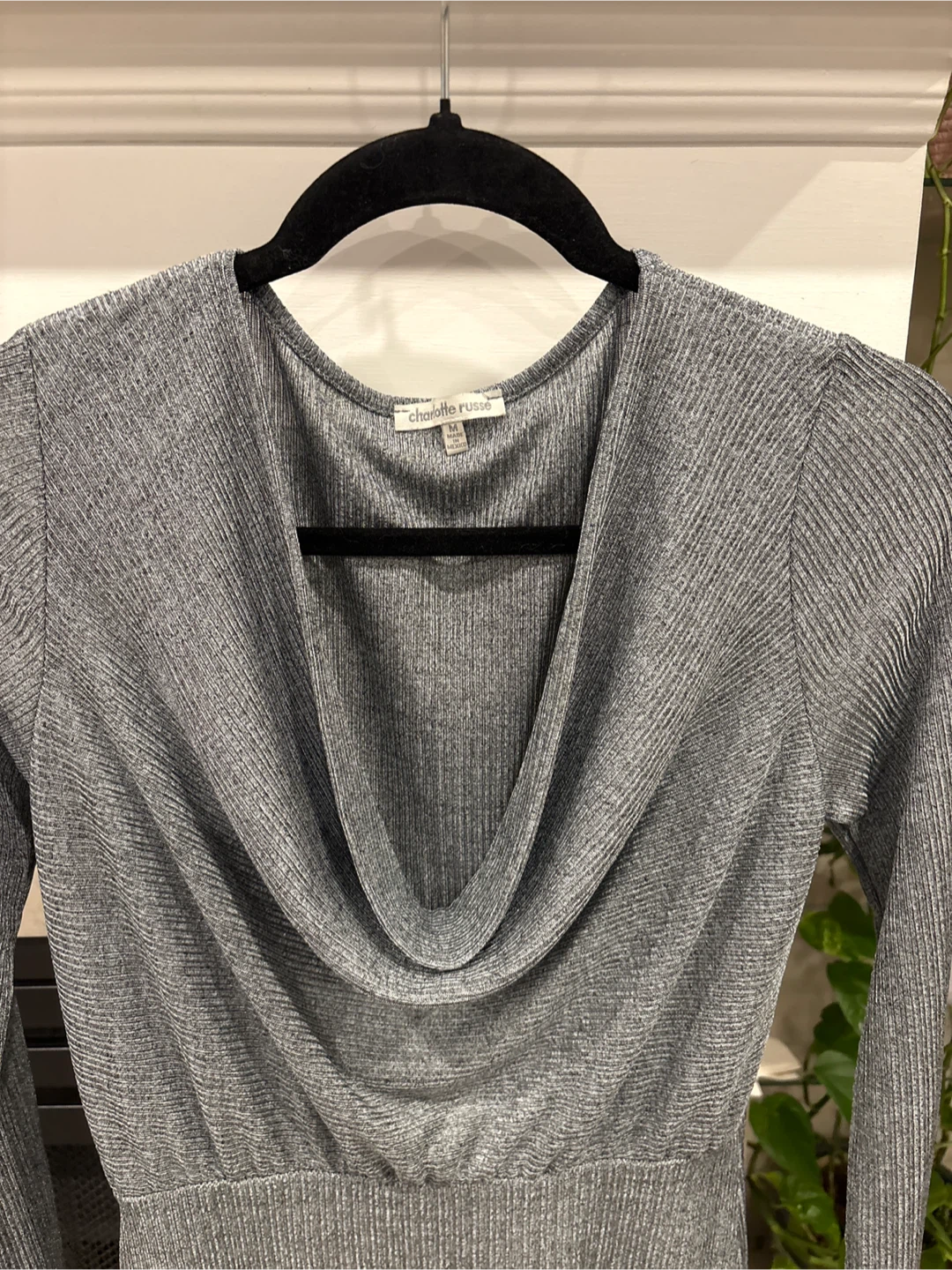 Charlotte Russe Grey Mini Dress - Size S - photo 2