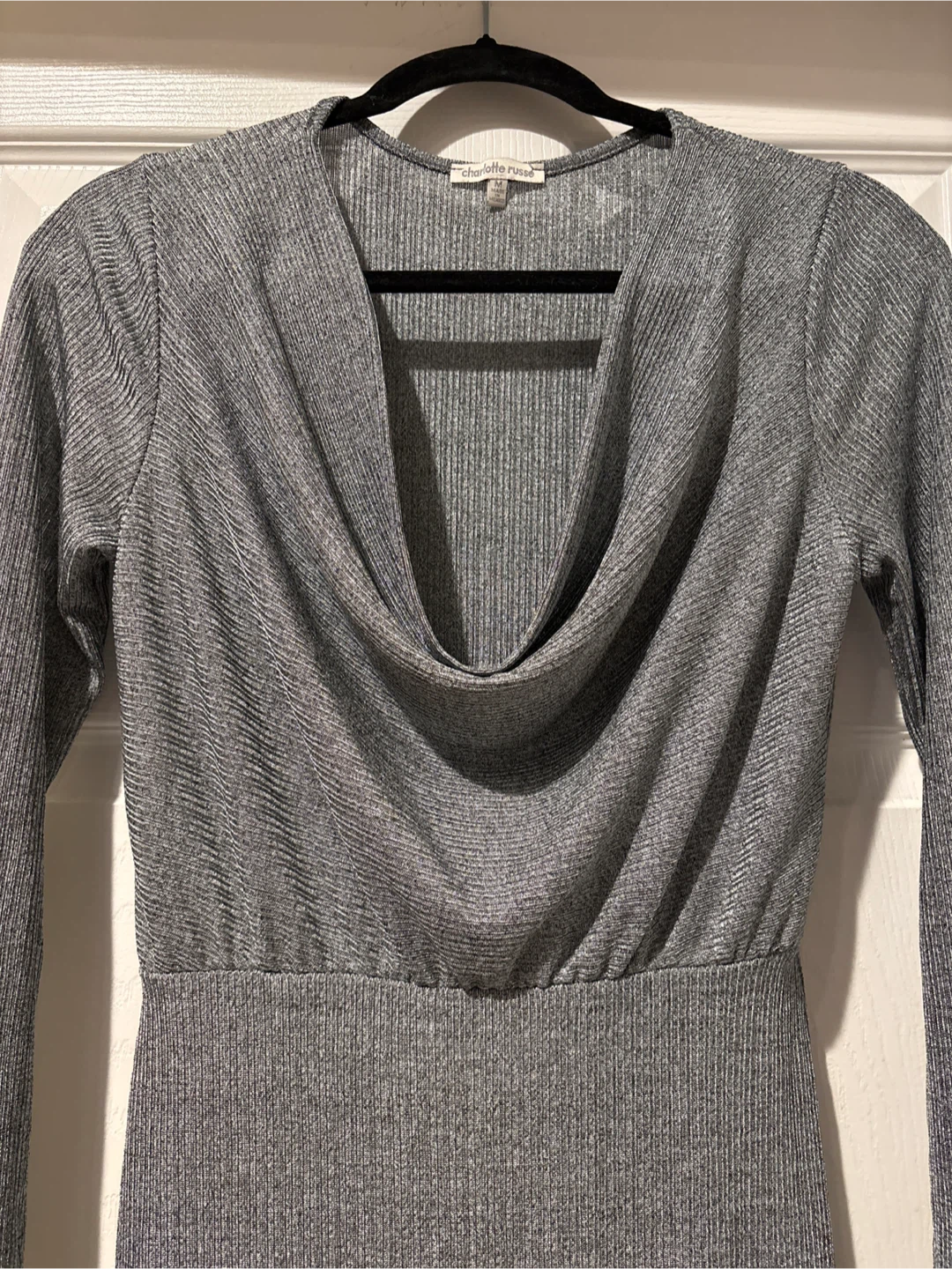 Charlotte Russe Grey Mini Dress - Size S - photo 3